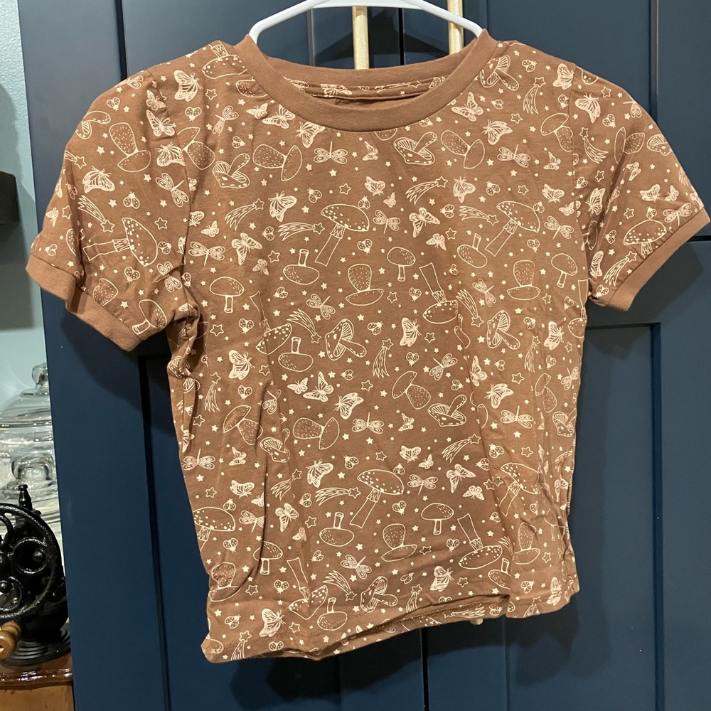 Fairycore Brown Shirt